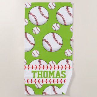 Personalisiertes Baseball-Sport-Sommer-Strandtuch Strandtuch