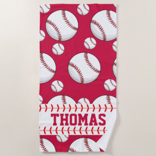 Personalisiertes Baseball-Sport-Sommer-Strandtuch Strandtuch