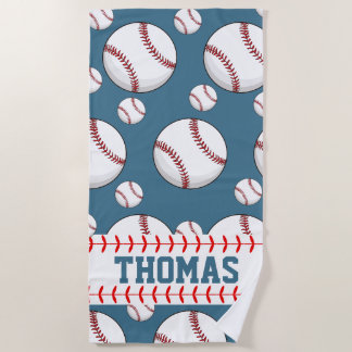 Personalisiertes Baseball-Sport-Sommer-Strandtuch Strandtuch