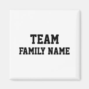 Personalisiertes Baseball-Stil-Familien-Team-Kinde Magnet