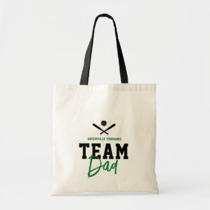 Personalisiertes Baseball Team Vater Fathers Day-G Tragetasche