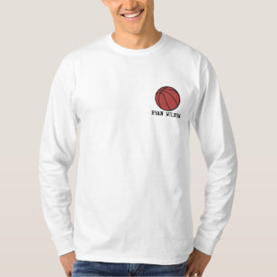 Personalisiertes Basketball-Ball besticktes Shirt