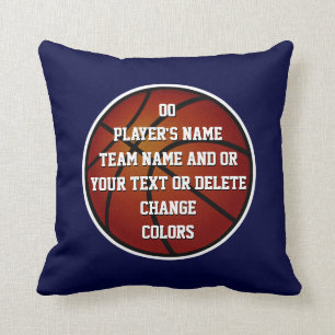 Personalisiertes Basketball-Dekor für Boys Room Kissen