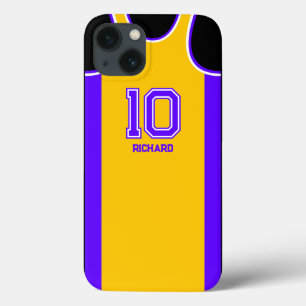 Personalisiertes Basketball-Fan-Trikot mit Namen u Case-Mate iPhone Hülle