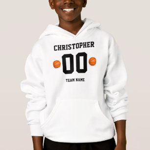 Personalisiertes Basketball-Kinderschulteam Hoodie