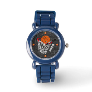 Personalisiertes Basketball-rostfreier Armbanduhr