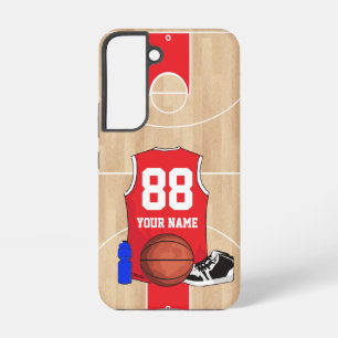 Personalisiertes Basketball-Shirt vor Gericht Samsung Galaxy Hülle
