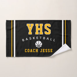 Personalisiertes Basketball-Trainerhandtuch, Team- Handtuch