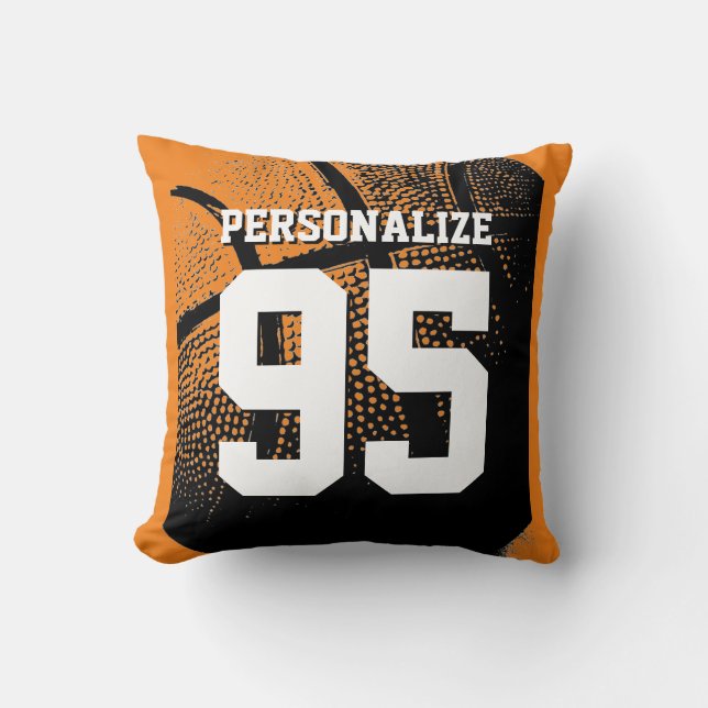 Personalisiertes Basketball-Trikot Kissen (Vorderseite)