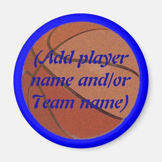 Personalisiertes Basketballmagnet Magnet (Vorne)