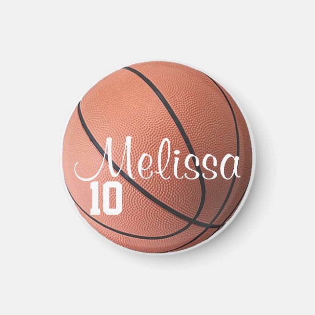 Personalisiertes Basketballmagnet Magnet (Vorne)