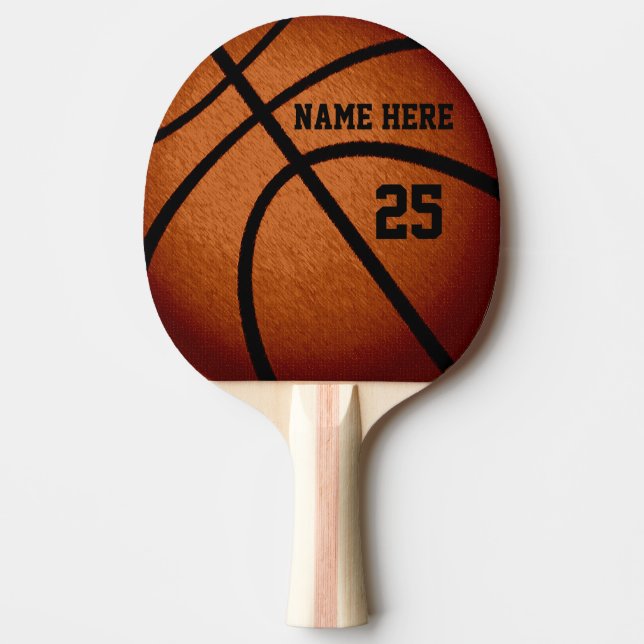 Personalisiertes BasketballPing Pong Paddel Tischtennis Schläger (Vorderseite)