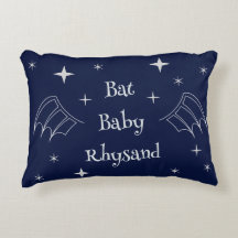 Personalisiertes Bat-Baby-Nursery-Akzentschoner-Ki