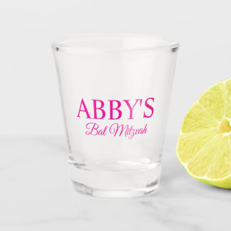 Personalisiertes Bat Mitzvah Shot Glass Schnapsglas