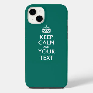 Personalisiertes BE RUHIG UND Ihr Text iPhone 14 Plus Hülle