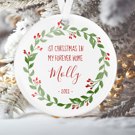 Personalisiertes Begleiter Foto Erste Weihnachten  Ornament