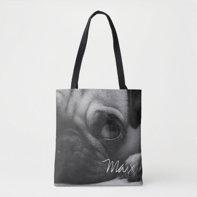 Personalisiertes Begleiter Foto Totbeutel Tasche (Vorderseite)