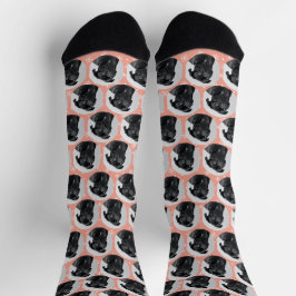 Personalisiertes Begleiter Foto Weihnachtsmuster Socken