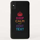 Personalisiertes BEHALTEN CALM und Bearbeiten von  Case-Mate iPhone Hülle<br><div class="desc">Ein personalisiertes Keep Calm und Carry On Style Sprichwort auf einem individuellen Handy Geschenk. Humorvoll oder skurril versuchen Sie Ihre kreativen Worte auf den zwei bearbeitbaren Textzeilen. Vergessen Sie nicht, HAUPTSTÄDTE für beste Ergebnisse zu verwenden. Verwenden Sie den Link "Diesen Designer Gefragt", um uns mit Ihren speziellen Designanfragen oder für...</div>