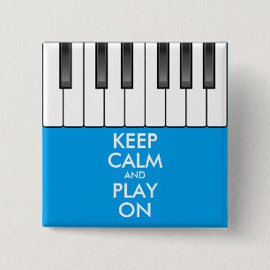 Personalisiertes BEHALTEN CALM und PLAY On-Keyboar Button