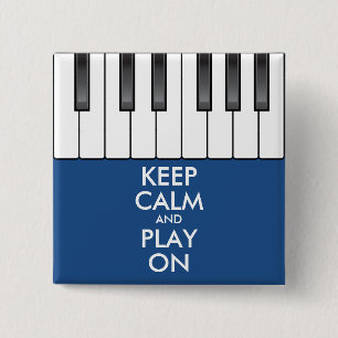 Personalisiertes BEHALTEN CALM und PLAY On-Keyboar Button