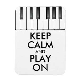 Personalisiertes BEHALTEN CALM und PLAY On-Keyboar Magnet