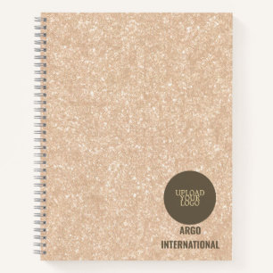 Personalisiertes Beige Business Notebook Notizbuch