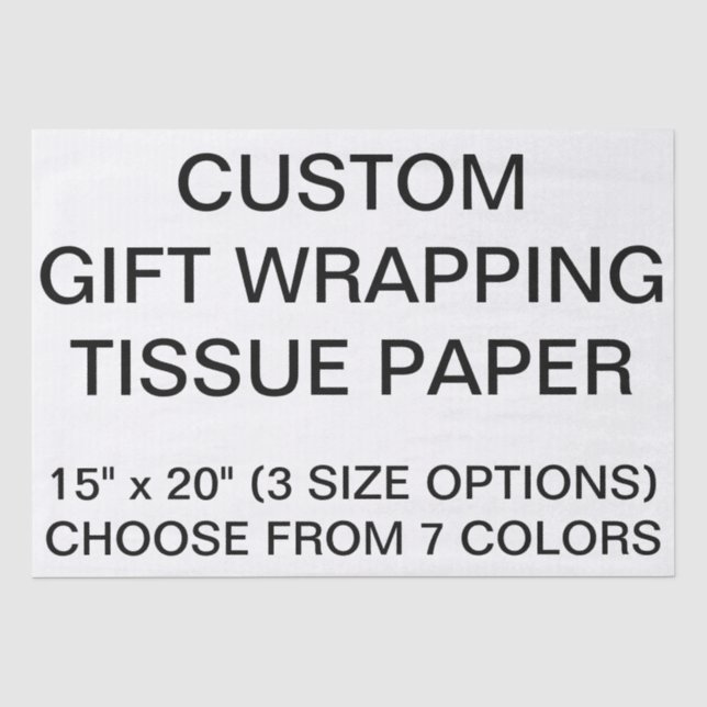 Personalisiertes Beigenzpapier für Geschenke Seidenpapier (Vorderseite)
