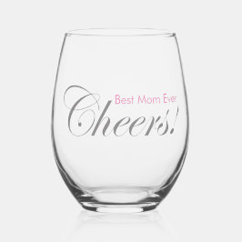 Personalisiertes Beileid! Beste Mama je Elegante S Weinglas Ohne Stiel