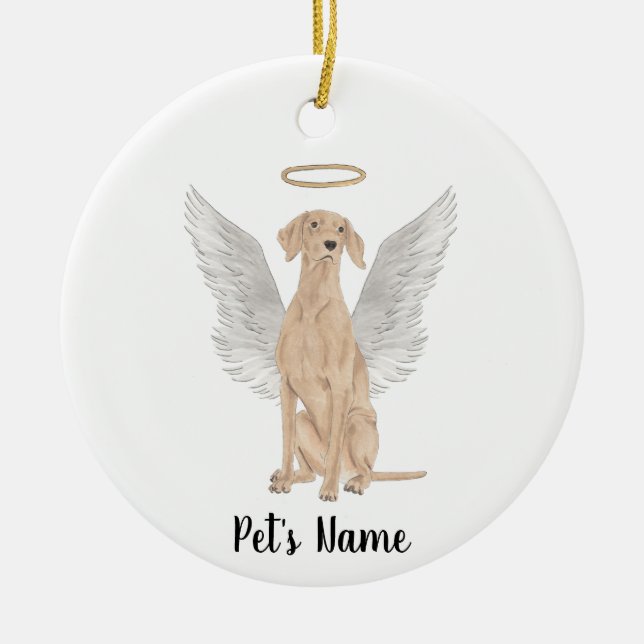 Personalisiertes Beileid-Memorial Keramik Ornament (Vorne)