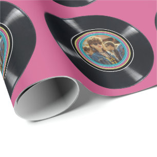 Personalisiertes beliebiges Vintages Foto Geburtst Geschenkpapier