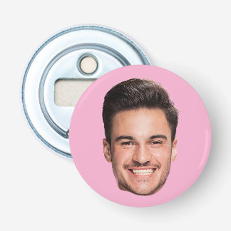 Personalisiertes, benutzerdefiniertes Bild rosa Flaschenöffner