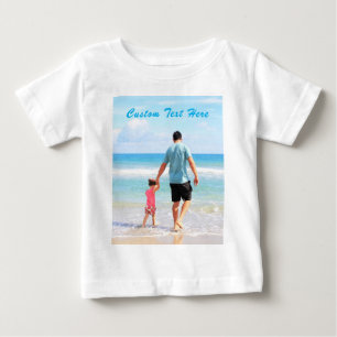 Personalisiertes benutzerdefiniertes Foto-Baby-T-S Baby T-shirt