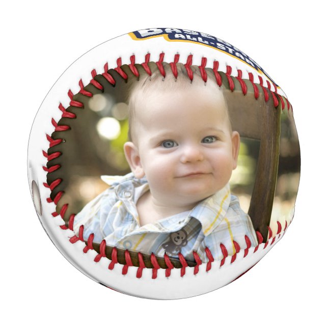 Personalisiertes, benutzerdefiniertes Foto Baseball (Vorderseite Links)