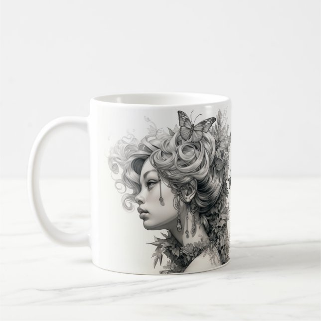 Personalisiertes benutzerdefiniertes Foto Eigenes  Kaffeetasse (Links)