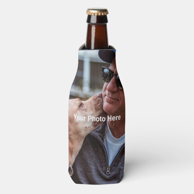 Personalisiertes benutzerdefiniertes Foto Flaschenkühler (Flaschenvorderseite)