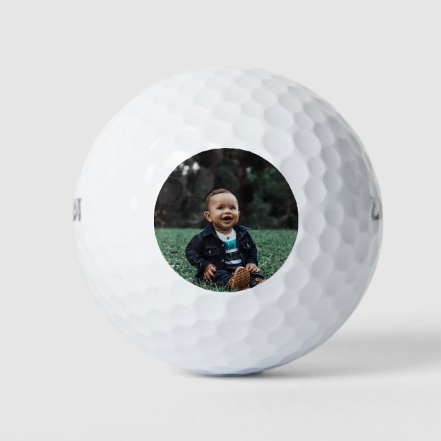 Personalisiertes benutzerdefiniertes Foto Golfball (Vorderseite)