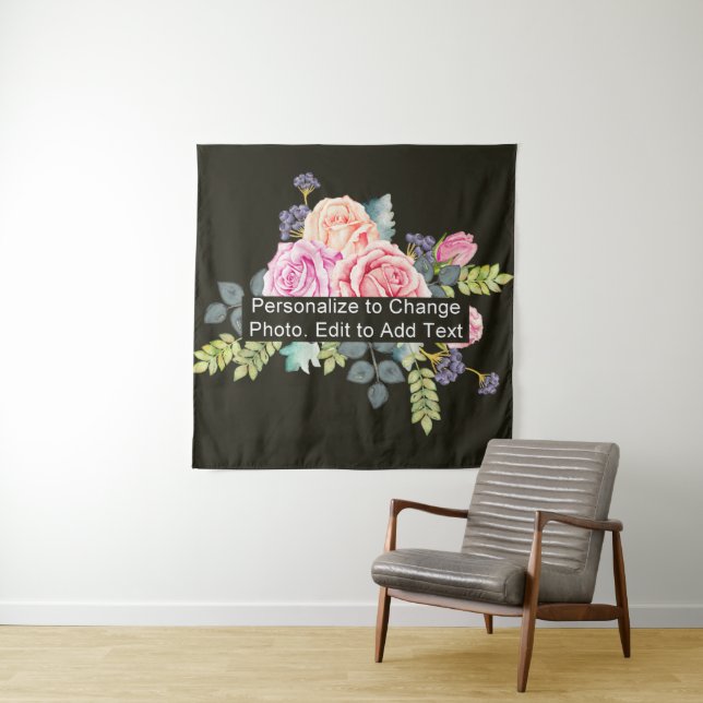 Personalisiertes benutzerdefiniertes Foto Hinzufüg Wandteppich (Beispiel)