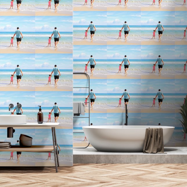 Personalisiertes benutzerdefiniertes Foto - Ihr ei Tapete (Badezimmer)