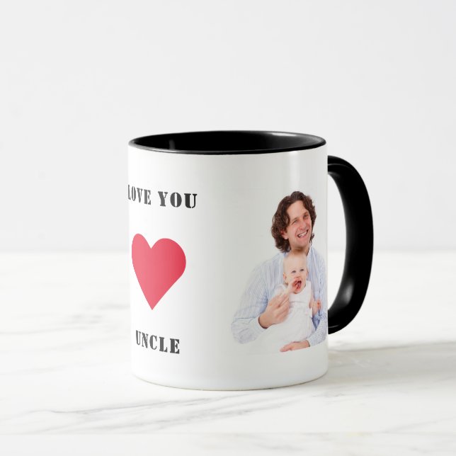 Personalisiertes benutzerdefiniertes Foto Liebe Si Tasse (VorderseiteRechts)