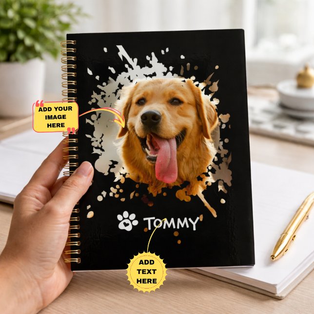 Personalisiertes benutzerdefiniertes Foto mit Name Planer (Personalized Custom Photo with Name Spiral Photo Planner)