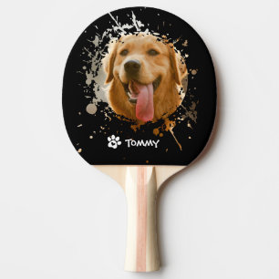 Personalisiertes benutzerdefiniertes Foto mit Name Tischtennis Schläger
