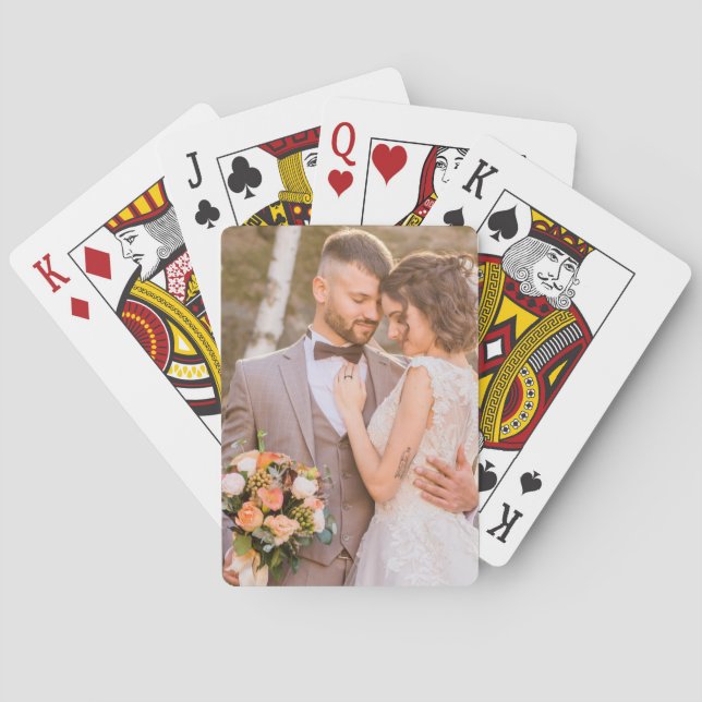 Personalisiertes benutzerdefiniertes Foto Spielkarten (Rückseite)
