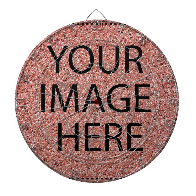 Personalisiertes benutzerdefiniertes Foto- und Tex Dartscheibe (vorne)