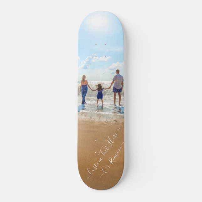 Personalisiertes benutzerdefiniertes Foto- und Tex Skateboard (Vorderseite)