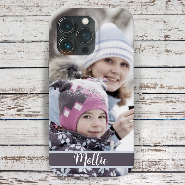 Personalisiertes benutzerdefiniertes Foto und Text Case-Mate iPhone Hülle (Personalized Custom Photo and Text Case-Mate iPhone Case - Just upload your favorite photo.)