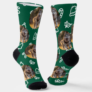 Personalisiertes benutzerdefiniertes Foto - Winter Socken