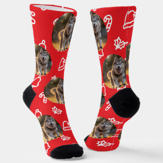 Personalisiertes benutzerdefiniertes Foto - Winter Socken