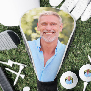 Personalisiertes benutzerdefiniertes Gesichtsfoto Golf Headcover