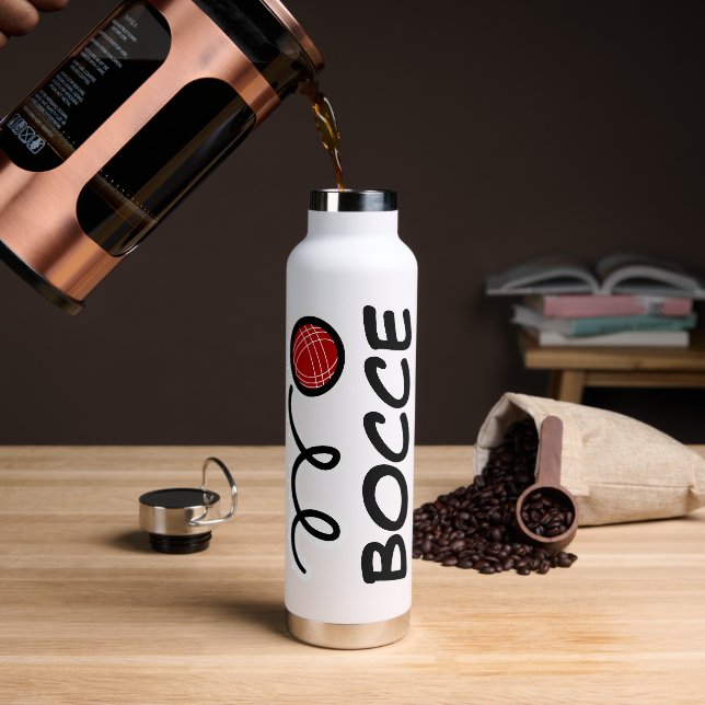 Personalisiertes, benutzerdefiniertes rotes Basken Trinkflasche (Kaffee)